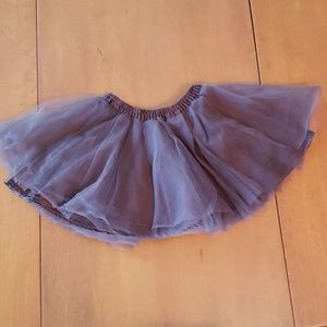 Brown toil skirt